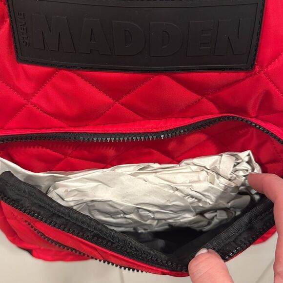 Steve Madden Bold Red Quilted Backpack?Last deal ? main image 6